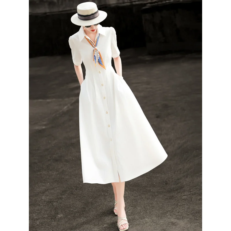 MEXCOCO 2026 Summer New Arrival Elegant Commuter Silk Scarf Matching Lyocell Shirt Dress
MEXCOCO 2026 Summer New Arrival Elegant Commuter Silk Scarf Matching Lyocell Shirt Dress