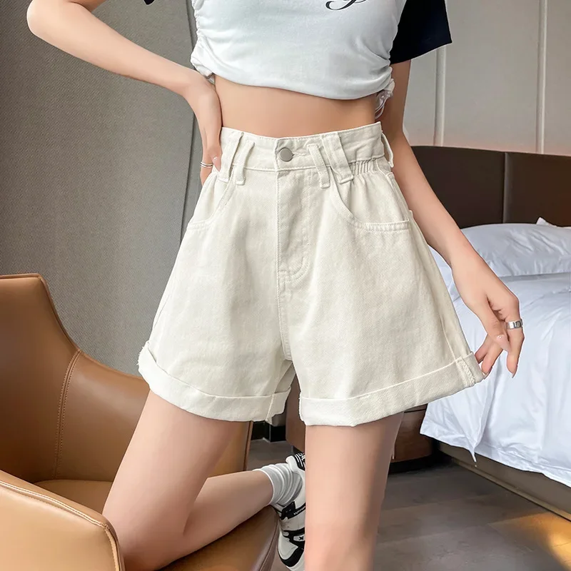 Sweet Curly Edge High-waisted Short Jeans, Women's New Summer Fashion Thin Loose Casual Denim Straight Leg Wide-leg Pants Shorts
Sweet Curly Edge High-waisted Short Jeans, Women's New Summer Fashion Thin Loose Casual Denim Straight Leg Wide-leg Pants Shorts