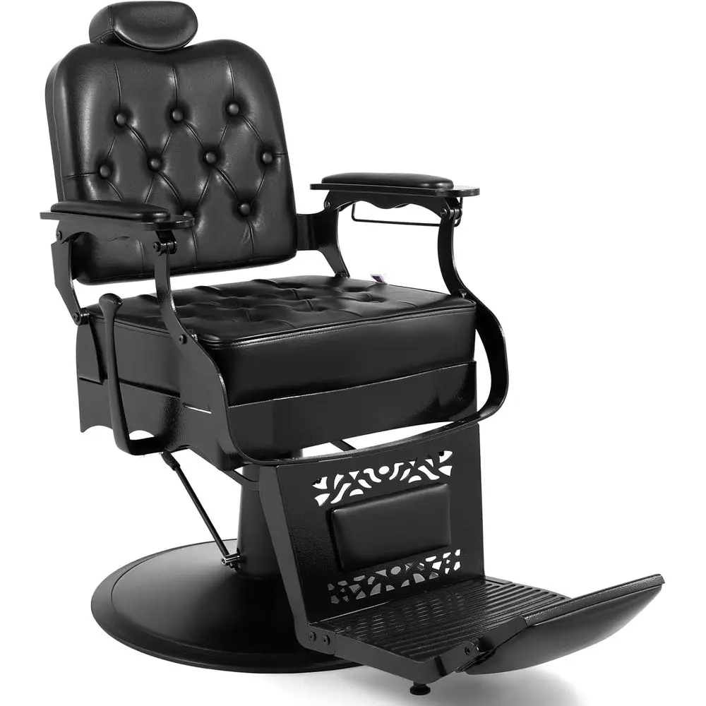 Sturdy Hydraulic Vintage Barber Chair with Recline for Classic Barber Shops or Hair Salons
Sturdy Hydraulic Vintage Barber Chair with Recline for Classic Barber Shops or Hair Salons