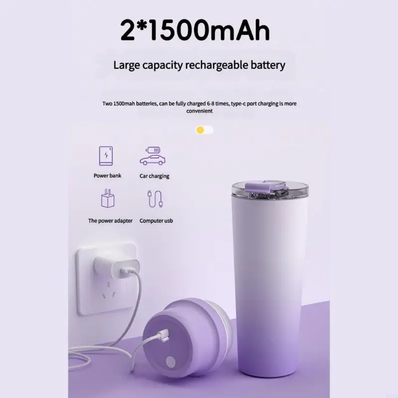 Portable for Shakes and Juice Rechargeable Fruit Juice Mixer for Travel Office Gym Sport
Portable for Shakes and Juice Rechargeable Fruit Juice Mixer for Travel Office Gym Sport