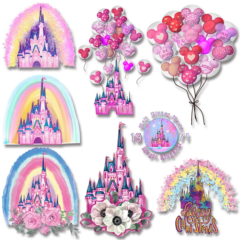 World Magic Kingdom rainbow castle Vinyl Sticker For Clothes heart iron on patch Washable easy to use diy craft
World Magic Kingdom rainbow castle Vinyl Sticker For Clothes heart iron on patch Washable easy to use diy craft