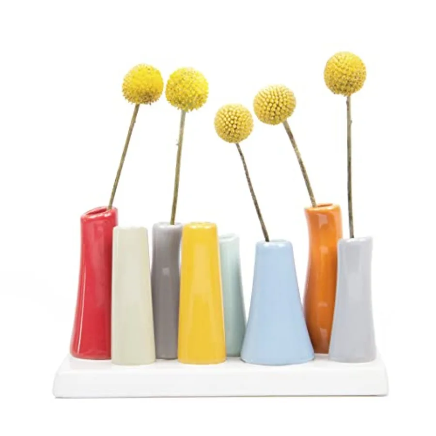 Pooley 2, Ceramic Flower Vase, 8-Tube Shape
Pooley 2, Ceramic Flower Vase, 8-Tube Shape