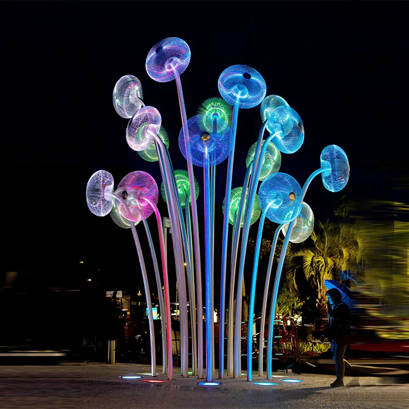 Outdoor Garden Stainless Steel Dandelion Sculpture Custom Mirror Light Spherical Abstract Hollow Jellyfish Landing Ornaments
Outdoor Garden Stainless Steel Dandelion Sculpture Custom Mirror Light Spherical Abstract Hollow Jellyfish Landing Ornaments