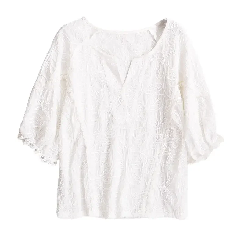 Tops Woman Summer Outfit Short Sleeve Baggy White T Shirt for Women Lace One Pieces Tee Korean Popular Clothes Harajuku Fashion
Tops Woman Summer Outfit Short Sleeve Baggy White T Shirt for Women Lace One Pieces Tee Korean Popular Clothes Harajuku Fashion