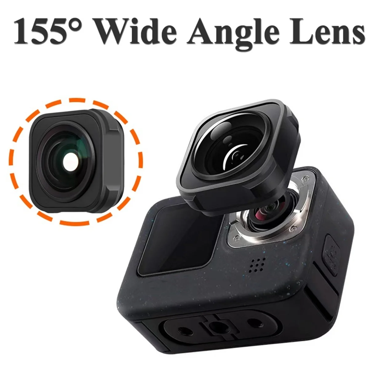 155° Max Wide Angle Lens for 12, 11, 10, 9 Waterproof 5M Anti-Shake, with Waterproof Case
155° Max Wide Angle Lens for 12, 11, 10, 9 Waterproof 5M Anti-Shake, with Waterproof Case