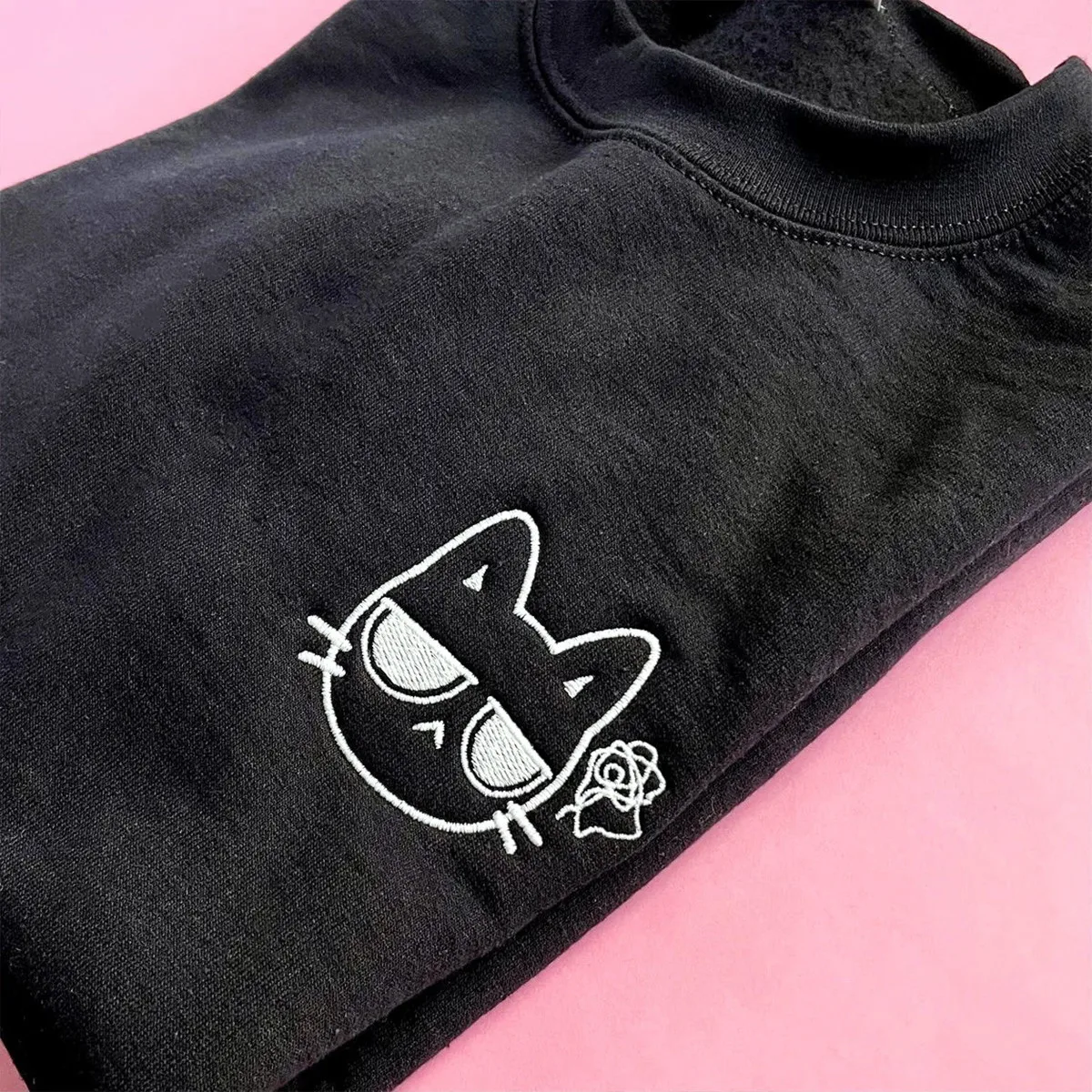 Glow in The Dark Embroidered Sweatshirts Unisex Autumn Long Sleeve Loose Thick Warm Pullover Harajuku Cat Lover's Sweatshirt
Glow in The Dark Embroidered Sweatshirts Unisex Autumn Long Sleeve Loose Thick Warm Pullover Harajuku Cat Lover's Sweatshirt