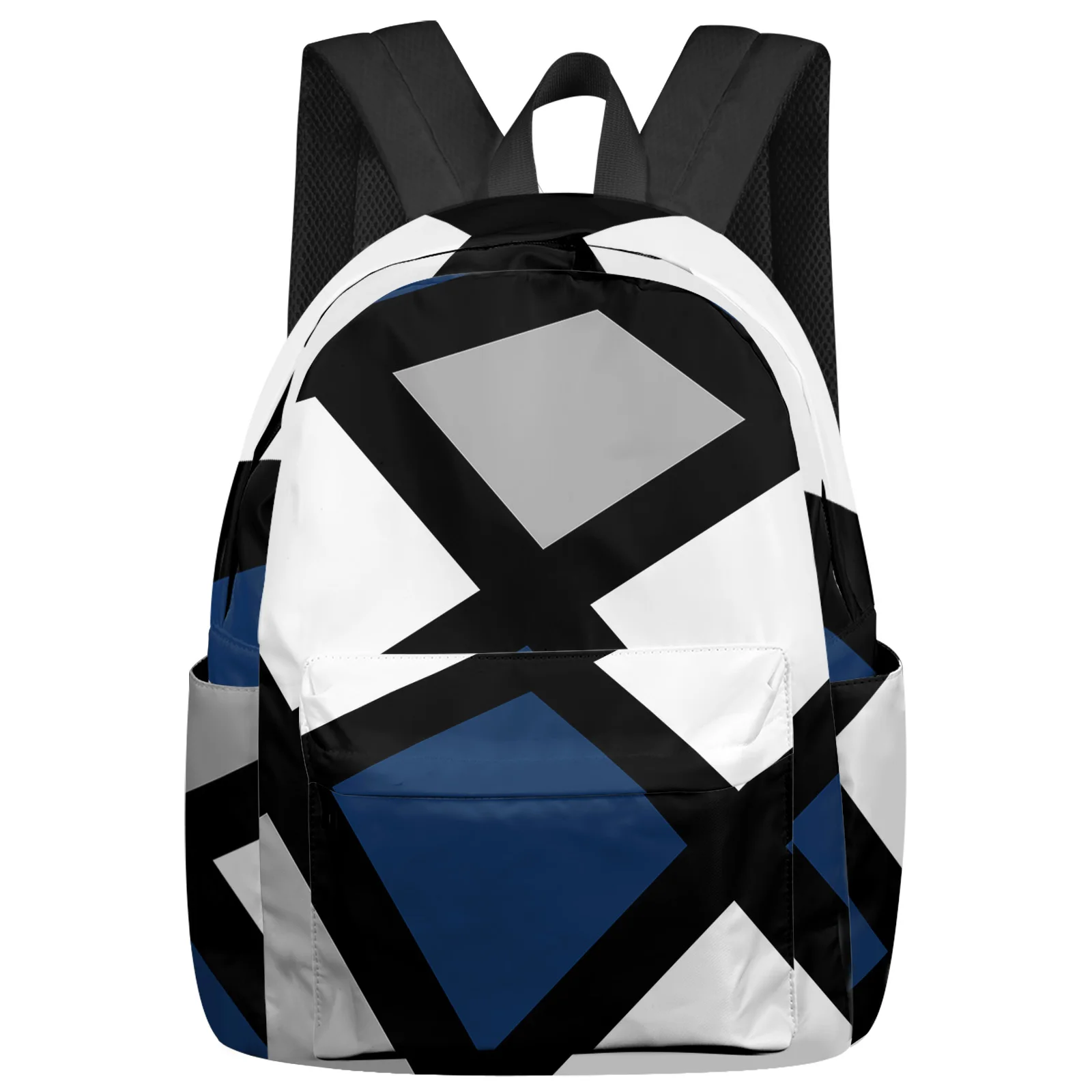 Navy Blue Black Grey Geometric Square Backpacks Teenagers Student School Bags Laptop Backpack Men Women Female Travel Mochila
Navy Blue Black Grey Geometric Square Backpacks Teenagers Student School Bags Laptop Backpack Men Women Female Travel Mochila