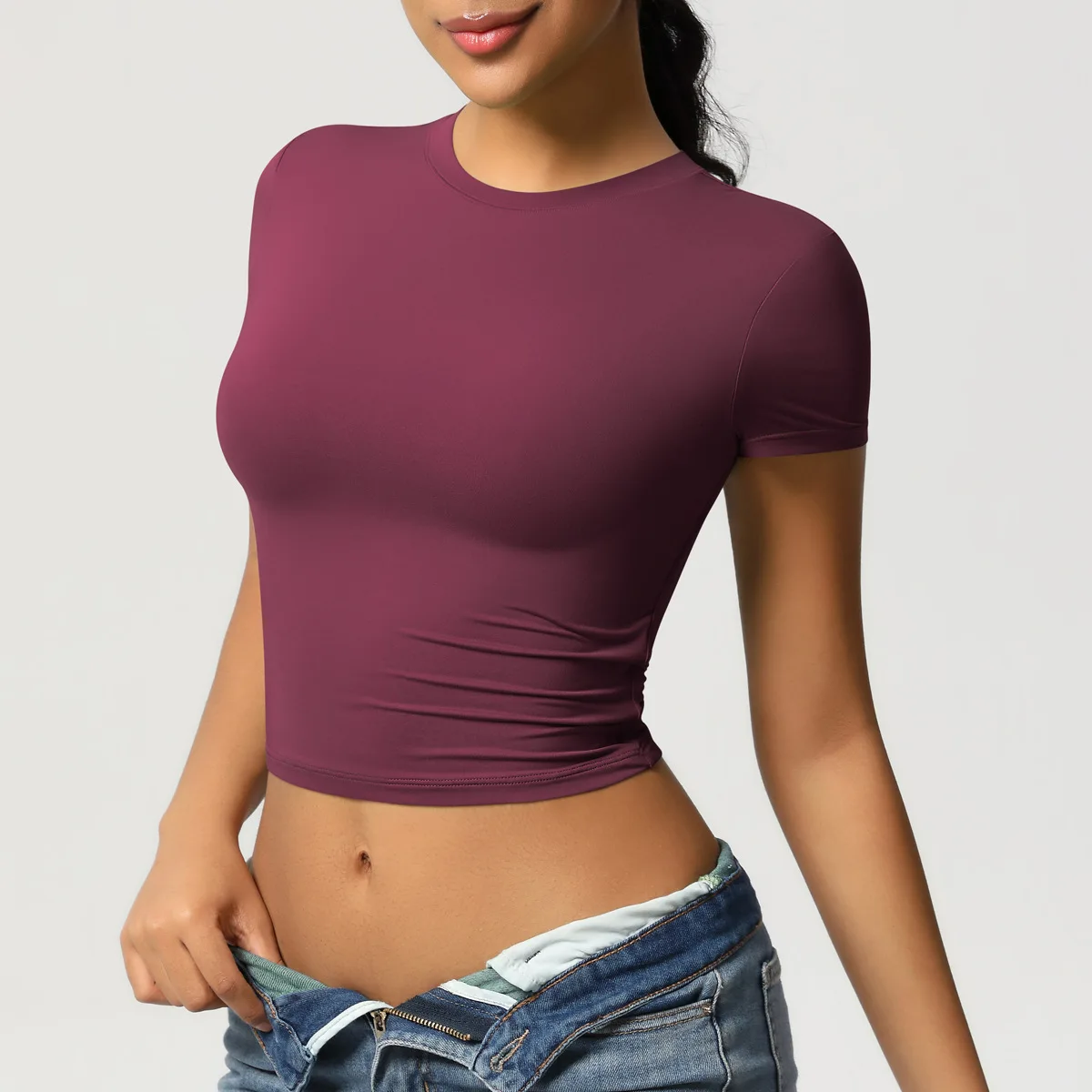 Women Clothes Yoga Sexy Top Sport T Shirt Fitness Clothes Short Sleeve Yoga Shirt Gym Top Workout Running Active Wear Sport Top
Women Clothes Yoga Sexy Top Sport T Shirt Fitness Clothes Short Sleeve Yoga Shirt Gym Top Workout Running Active Wear Sport Top