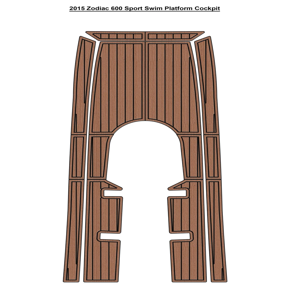 2015 Zodiac 600 Sport Swim Platform Cockpit Pad Boat EVA Foam Faux Teak Deck Floor Mat SeaDek MarineMat Style Self Adhesive
2015 Zodiac 600 Sport Swim Platform Cockpit Pad Boat EVA Foam Faux Teak Deck Floor Mat SeaDek MarineMat Style Self Adhesive
