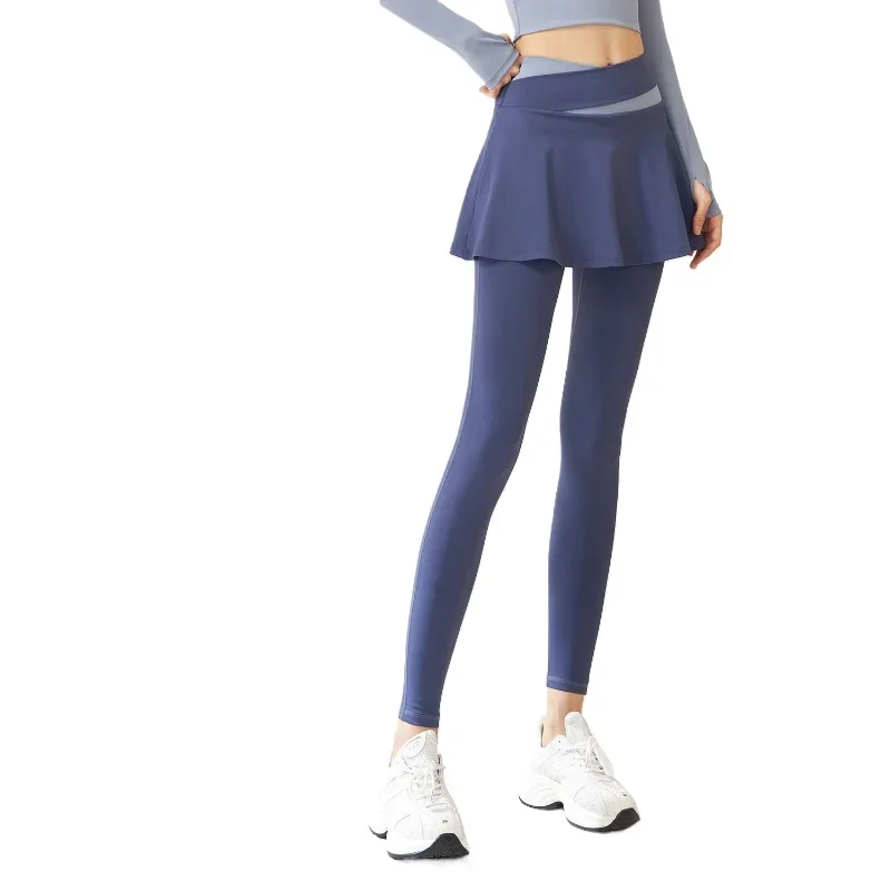 Color Block Quick Drying Sports Skorts, Yoga Running Legging With Skirts, Women's Activewear
Color Block Quick Drying Sports Skorts, Yoga Running Legging With Skirts, Women's Activewear