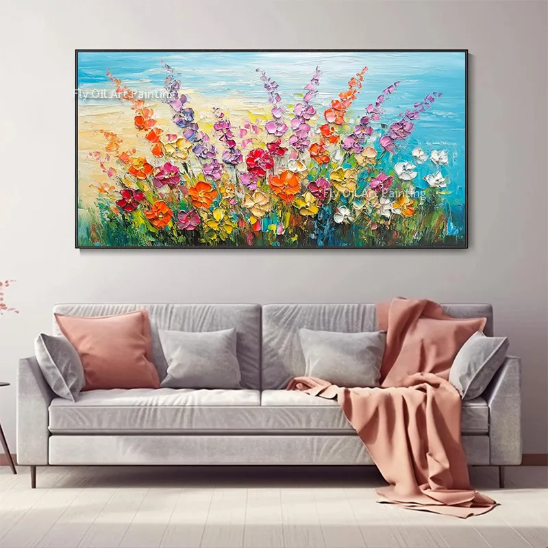 Handmade Colorful Flowers Knife Thick Oil Painting Abstract Brown And White Florals Canvas Wall Art For Home Decor As Gifts
Handmade Colorful Flowers Knife Thick Oil Painting Abstract Brown And White Florals Canvas Wall Art For Home Decor As Gifts