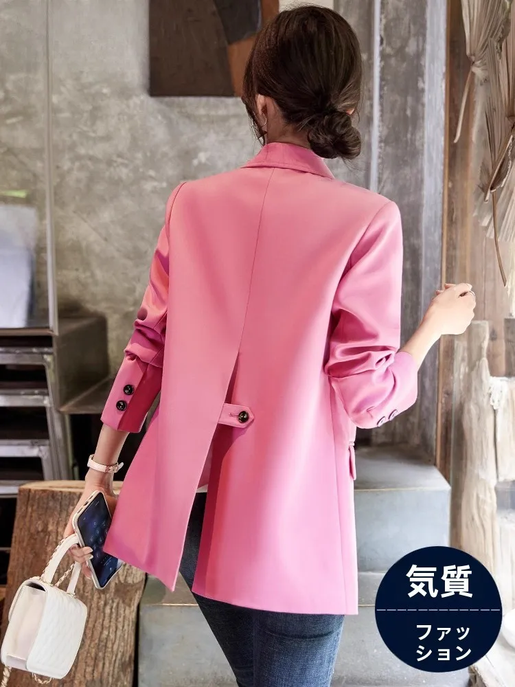 Pink Suit Jacket Elegant Ladylike Style Autumn High-End Feeling Streetwear New 2026 Small Size Western Clothes
Pink Suit Jacket Elegant Ladylike Style Autumn High-End Feeling Streetwear New 2026 Small Size Western Clothes