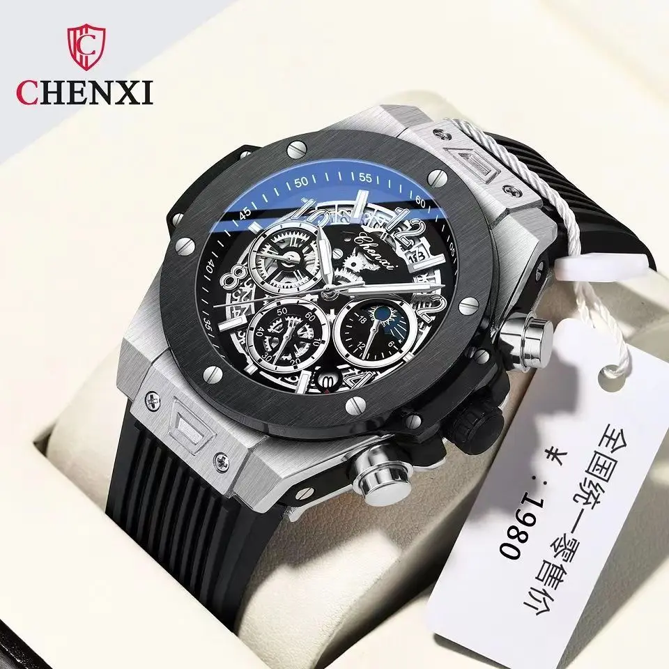 High-End Korean-Style Silicone Men's Watch with a Simple and Fashionable Dial, Multifunctional Business Watch, Men's Korean-Style Quartz Watch, the Best Gift for Him
High-End Korean-Style Silicone Men's Watch with a Simple and Fashionable Dial, Multifunctional Business Watch, Men's Korean-Style Quartz Watch, the Best Gift for Him