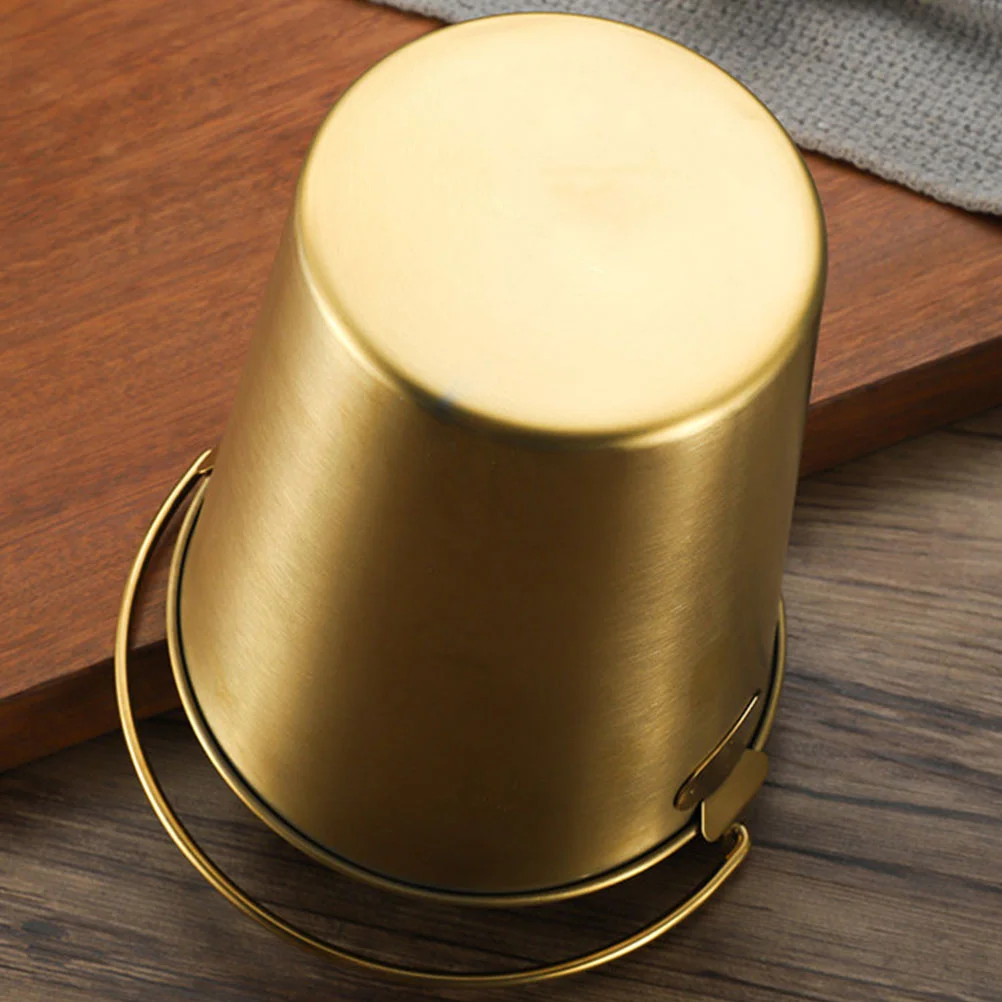 Metal Bucket for Ice Cube Storage and Snack Holder Stainless Steel Multipurpose Party Bar Desktop Use Metal Bucket
Metal Bucket for Ice Cube Storage and Snack Holder Stainless Steel Multipurpose Party Bar Desktop Use Metal Bucket