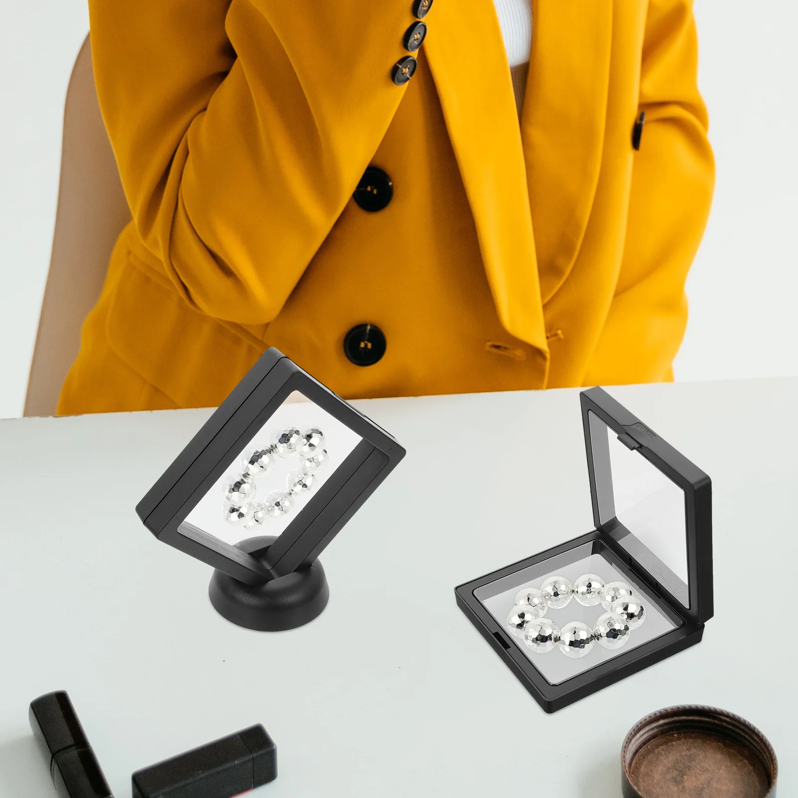 5Pcs Jewelry Storage Display Boxes Clear Floating Frames Coin Holders Suspension Display Stands for Challenge Coins Pins Crafts
5Pcs Jewelry Storage Display Boxes Clear Floating Frames Coin Holders Suspension Display Stands for Challenge Coins Pins Crafts