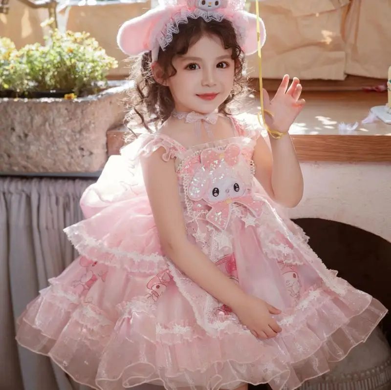 Kawaii Anime My Melody Lolita Princess Dress Outdoors Children Costume Dress Puffy Skirt Suit Cute Girl Birthday Christmas Gifts
Kawaii Anime My Melody Lolita Princess Dress Outdoors Children Costume Dress Puffy Skirt Suit Cute Girl Birthday Christmas Gifts