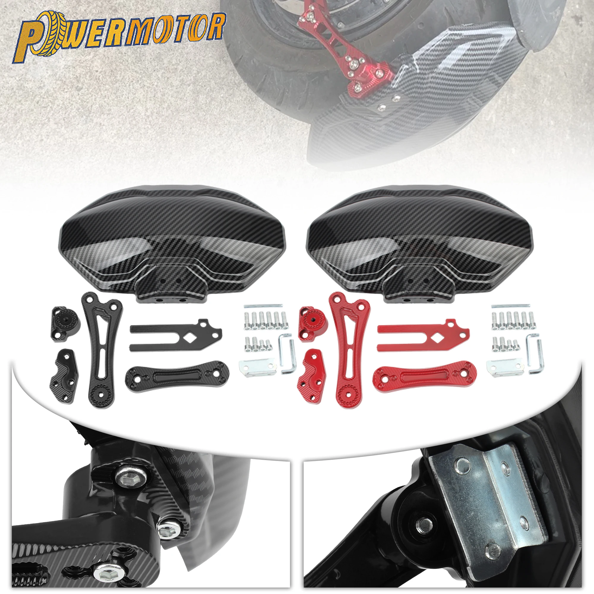 Motorcycle Rear Fender For Yamaha Honda Suzuki Scooter Universal Adjustable Aluminum Alloy Imitation Carbon Fiber Mudguard Part
Motorcycle Rear Fender For Yamaha Honda Suzuki Scooter Universal Adjustable Aluminum Alloy Imitation Carbon Fiber Mudguard Part