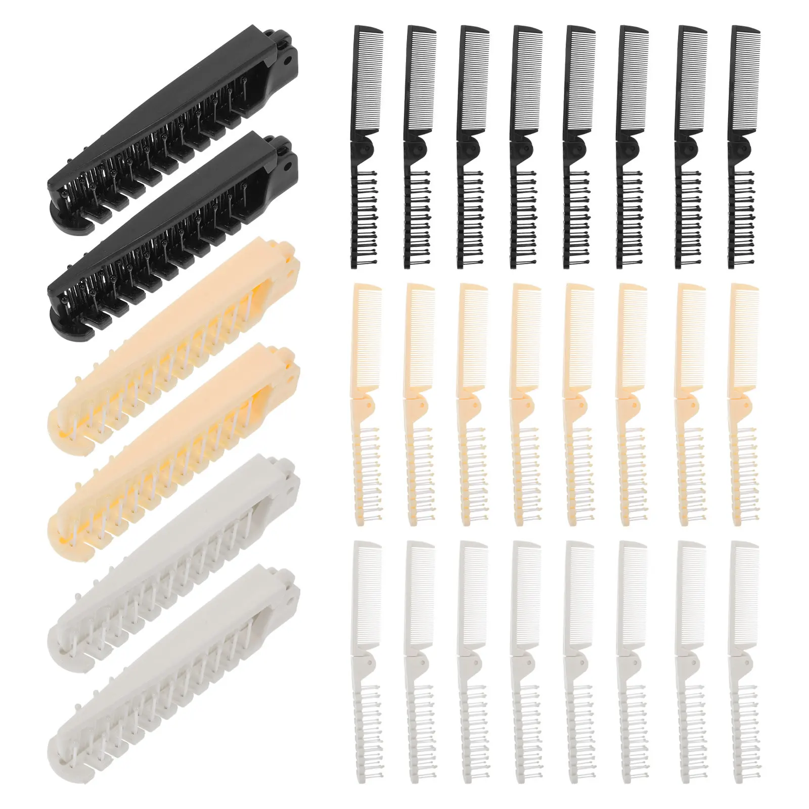 30Pcs Foldable Travel Hair Comb Anti Static Folding Styling Brush Dual Sided Teeth Portable Pocket Hair Comb for Women Men
30Pcs Foldable Travel Hair Comb Anti Static Folding Styling Brush Dual Sided Teeth Portable Pocket Hair Comb for Women Men