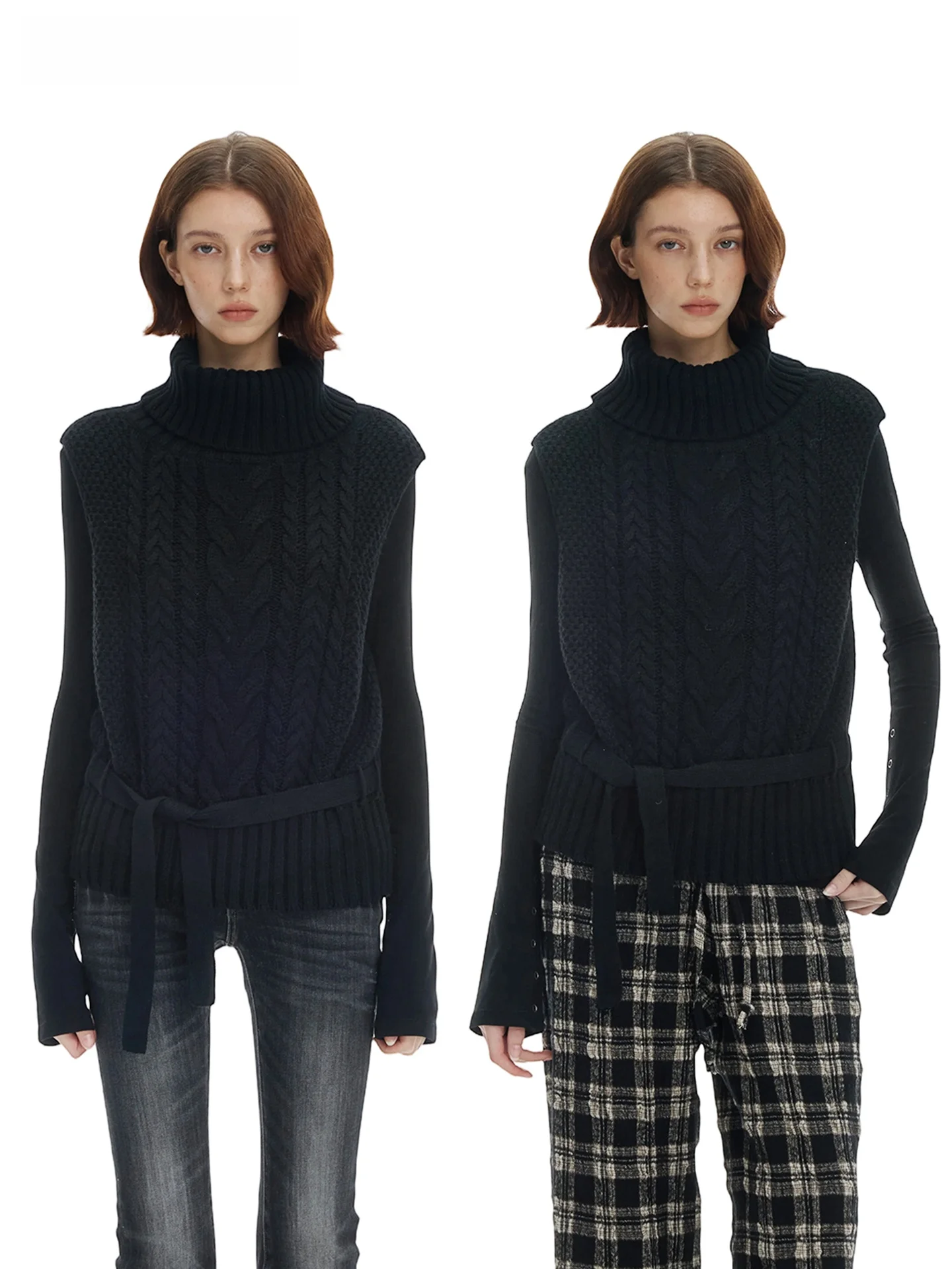 Свитер-жилет Veryrareme крупной вязки с высоким воротником, с объемным узором «3D-косичка» и крупными цветами, женский, свободного кроя, из хлопка
Свитер-жилет Veryrareme крупной вязки с высоким воротником, с объемным узором «3D-косичка» и крупными цветами, женский, свободного кроя, из хлопка