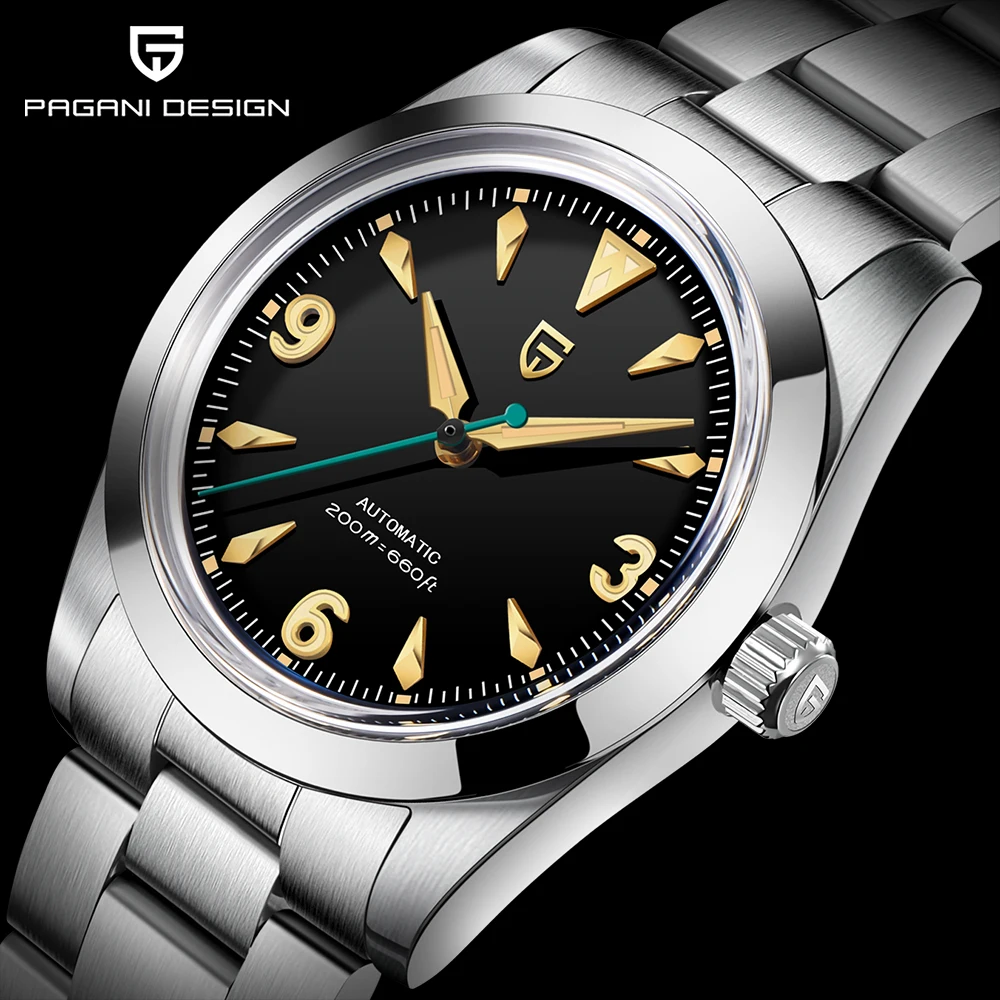 Pagani Design 2024 New 36.5MM NH35 Men's Automatic Mechanical Watch Luxury Sapphire Stainless Steel Diving Sport 20Bar Glow C3 W
Pagani Design 2024 New 36.5MM NH35 Men's Automatic Mechanical Watch Luxury Sapphire Stainless Steel Diving Sport 20Bar Glow C3 W