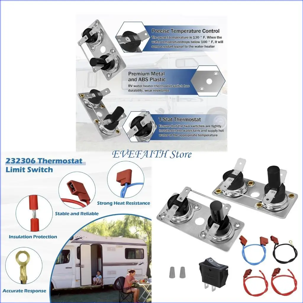 124B High Temperature Thermostat 232306 & 232282 Temperature Control for Suburban Model Water Heaters
124B High Temperature Thermostat 232306 & 232282 Temperature Control for Suburban Model Water Heaters