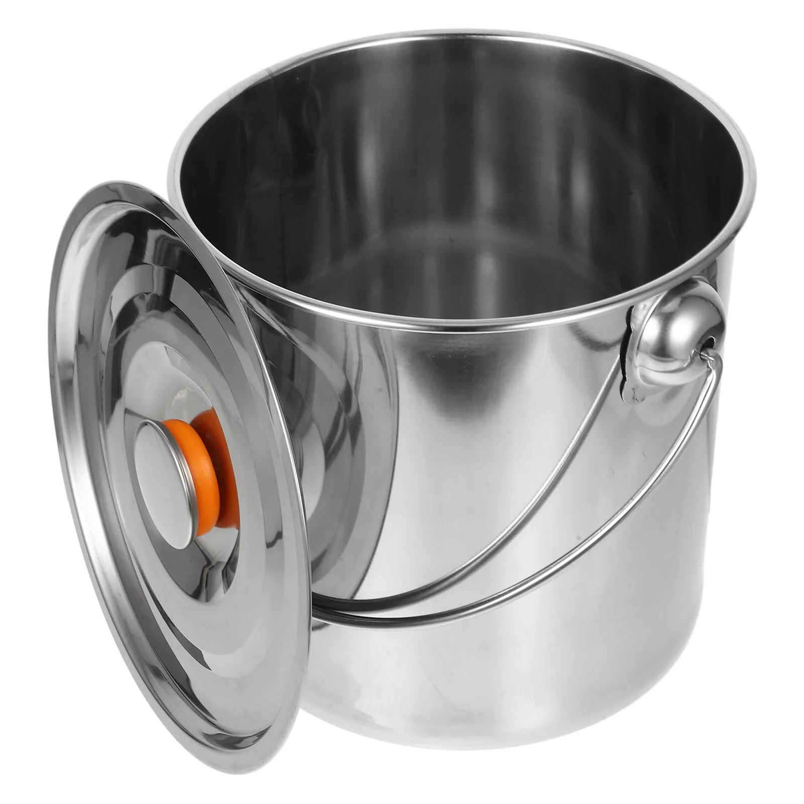 Stainless Steel Firewood Bucket Portable Camping Tool Large Capacity Handle Lid Design Outdoor Hiking Enthusiasts Storage Bucket
Stainless Steel Firewood Bucket Portable Camping Tool Large Capacity Handle Lid Design Outdoor Hiking Enthusiasts Storage Bucket