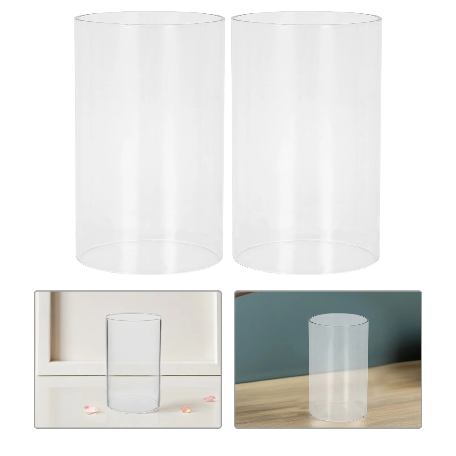 2Pcs Transparent Glass Dome Covers Clear Decorative Holders Household Desktop Accessory Desktop Glass Cloche
2Pcs Transparent Glass Dome Covers Clear Decorative Holders Household Desktop Accessory Desktop Glass Cloche