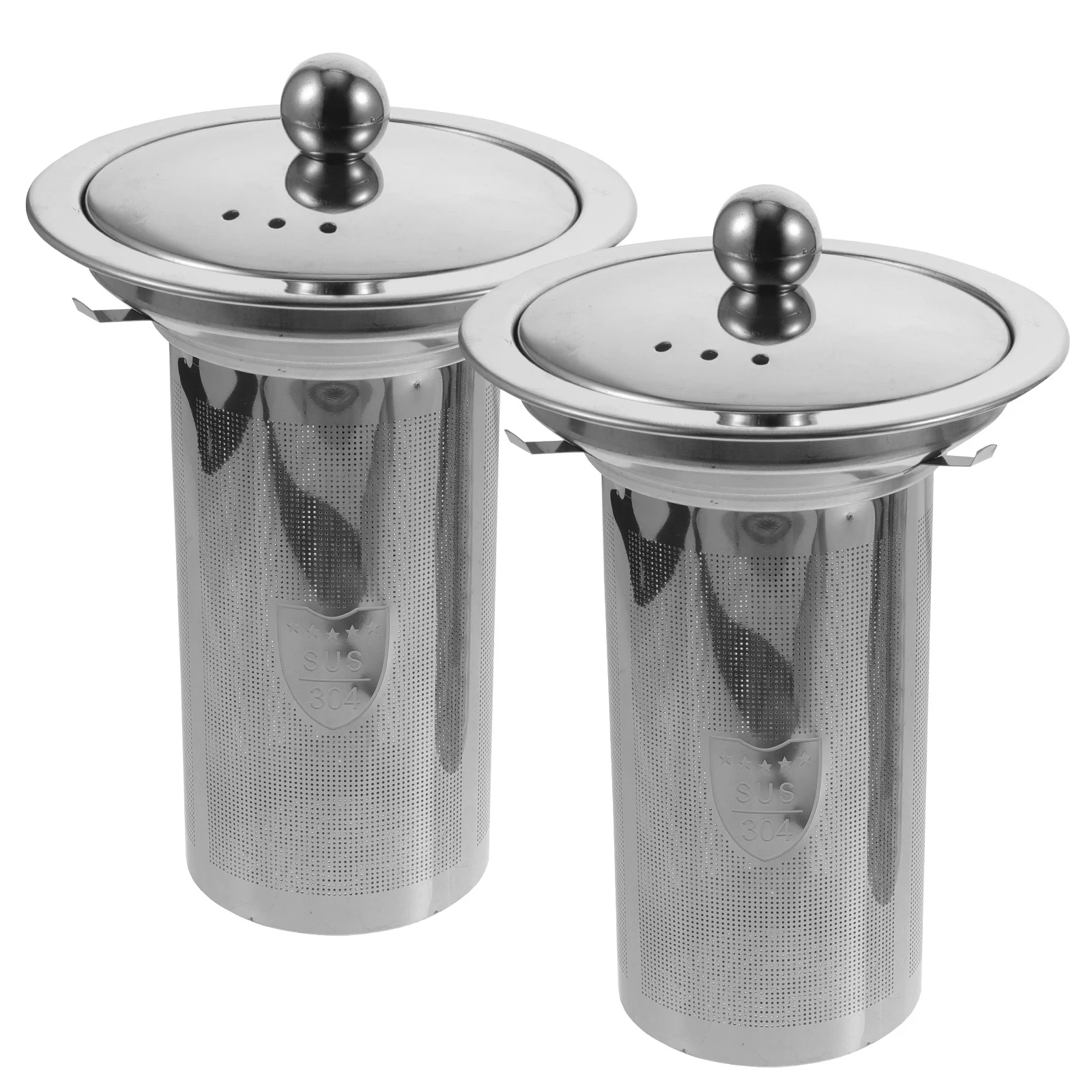 2pcs Stainless Steel Fine Mesh Tea Strainer For Loose Leaf Tea Replacement Filter For Teapot Kettle Coffee Infuser Heat
2pcs Stainless Steel Fine Mesh Tea Strainer For Loose Leaf Tea Replacement Filter For Teapot Kettle Coffee Infuser Heat