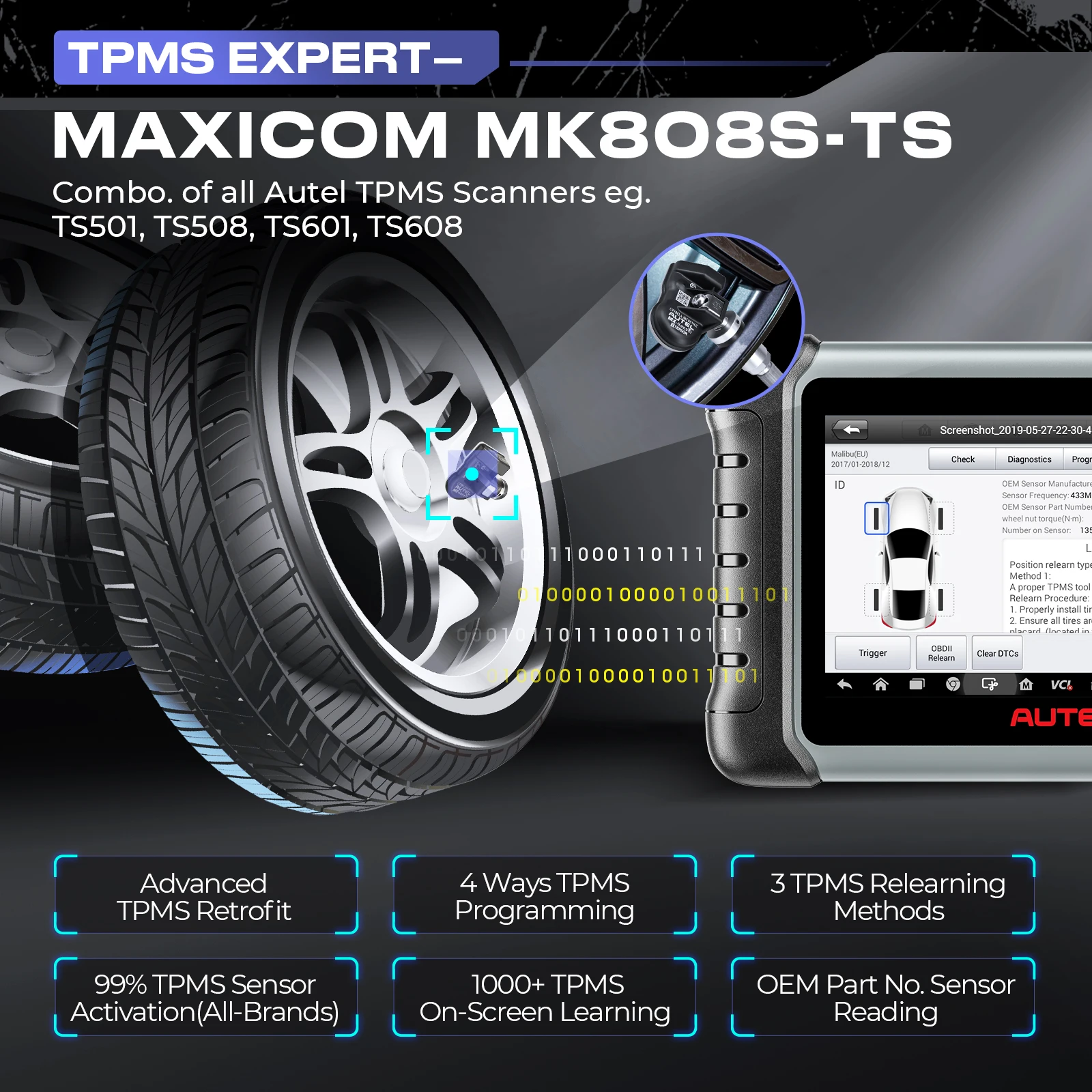 MK808S-TS TPMS диагностические инструменты Autel TPMS инструмент для выпуска двунаправленный автомобильный сканер PK MX808S-TS MK808BT PRO
MK808S-TS TPMS диагностические инструменты Autel TPMS инструмент для выпуска двунаправленный автомобильный сканер PK MX808S-TS MK808BT PRO
