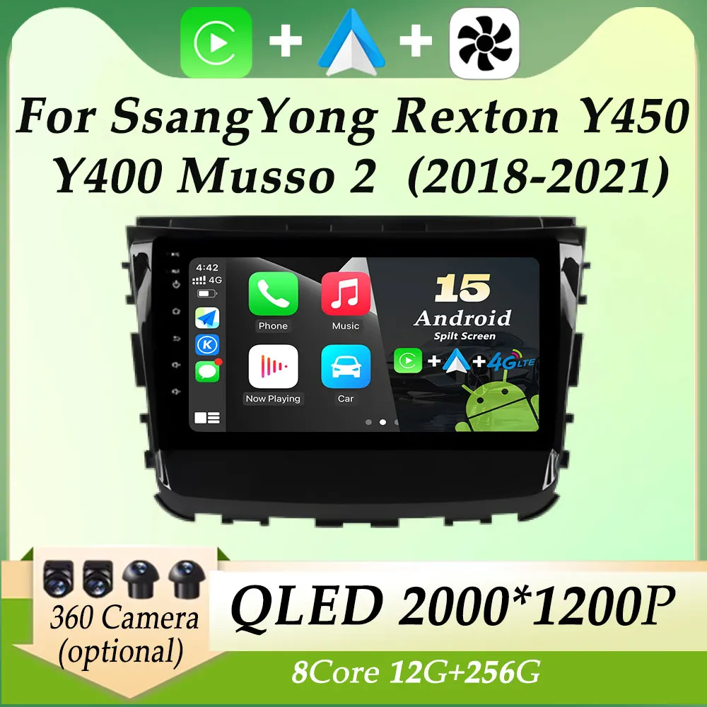 Split Screen for SsangYong Rexton Y450 Y400 Musso 2 2018 - 2021 Car Radio Video Multimedia Player Carplay GPS Navi HD Screen BT
Split Screen for SsangYong Rexton Y450 Y400 Musso 2 2018 - 2021 Car Radio Video Multimedia Player Carplay GPS Navi HD Screen BT