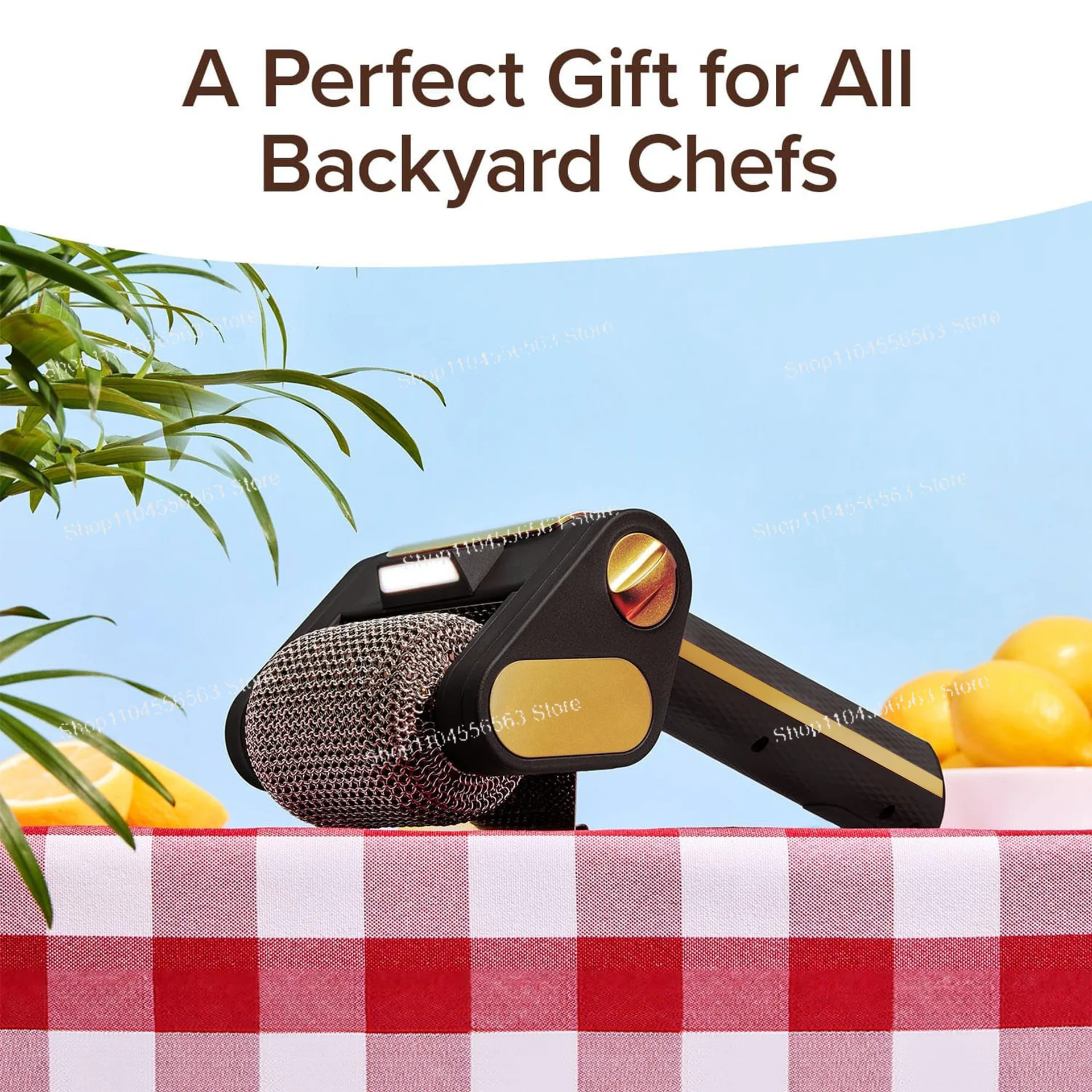 Electric Stainless Steel Roller Grill Brush – Rechargeable Bristle-Free BBQ Grill Cleaner for Outdoor Cooking
Electric Stainless Steel Roller Grill Brush – Rechargeable Bristle-Free BBQ Grill Cleaner for Outdoor Cooking