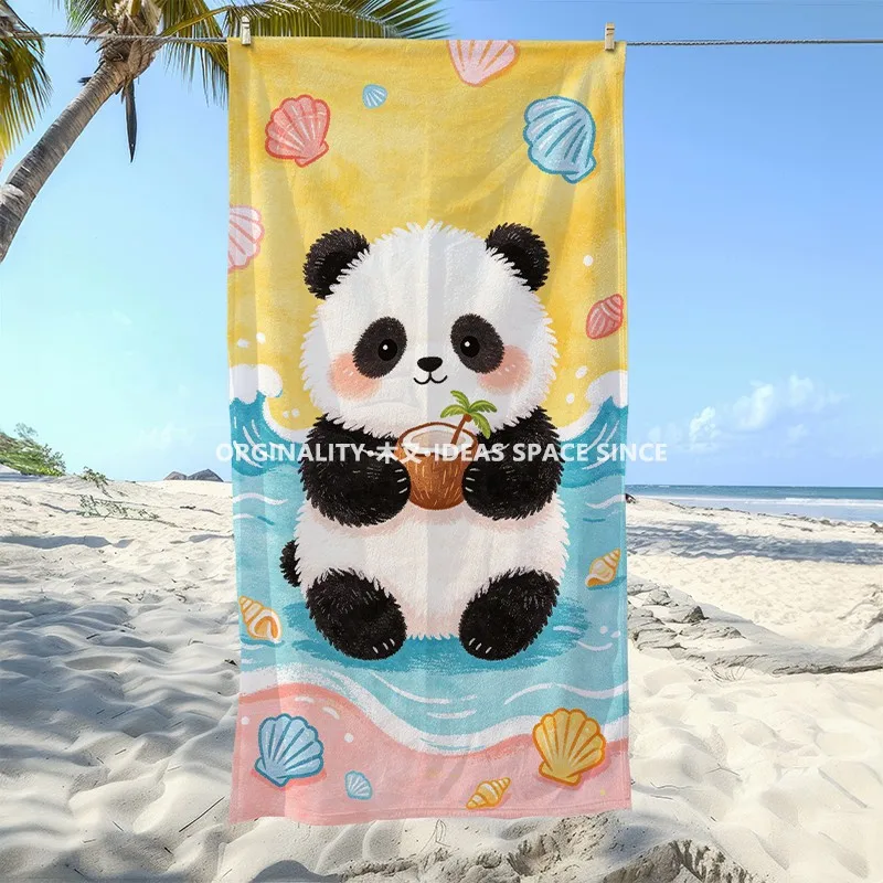 Cute Panda Summer Beach Towel Patterned Sunscreen And Windproof Suitable For Swimming Pool Camping Travel
Cute Panda Summer Beach Towel Patterned Sunscreen And Windproof Suitable For Swimming Pool Camping Travel