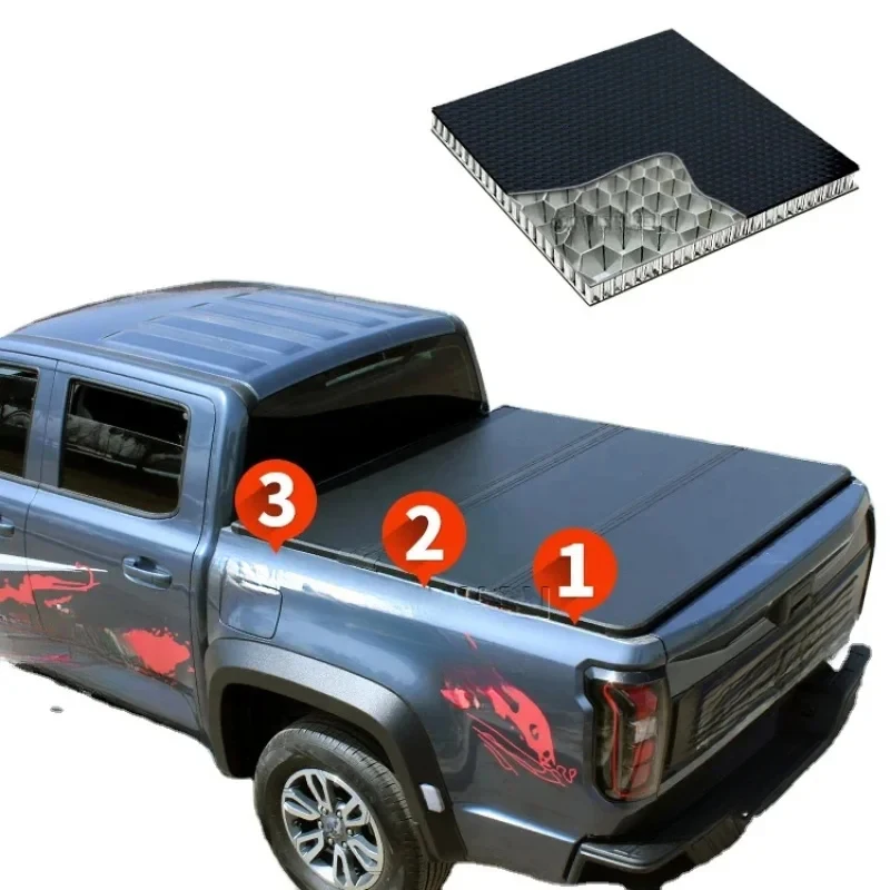 Hard Folding Pickup Tonneau Cover Tri-fold Truck Bed Covers - Easy Access to Cargo Bed with Three Folding Positions
Hard Folding Pickup Tonneau Cover Tri-fold Truck Bed Covers - Easy Access to Cargo Bed with Three Folding Positions