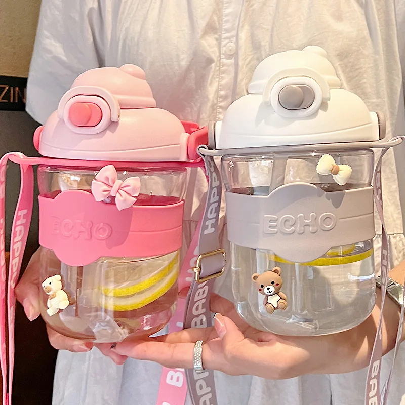 Summer Travel Mug Cute Water Bottle For Girls 1.1L Large Capacity Tumbler With Straw Cartoon Kawaii Cup Portable Drinking Kettle
Summer Travel Mug Cute Water Bottle For Girls 1.1L Large Capacity Tumbler With Straw Cartoon Kawaii Cup Portable Drinking Kettle