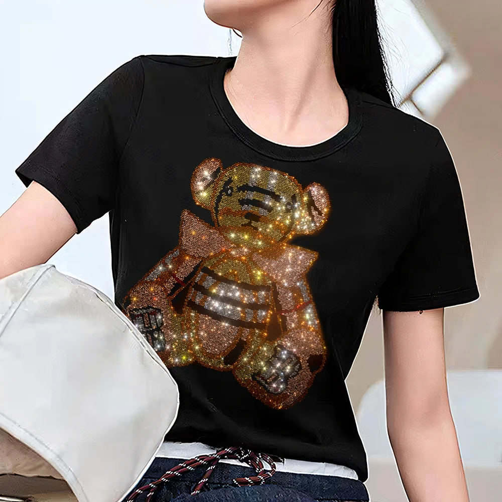 New Women's Rhinestone Crop Tops Summer T-Shirts Trendy Diamond Pattern Short Sleeve Bling Party Wear Stretchy Cotton S-4XL Tees
New Women's Rhinestone Crop Tops Summer T-Shirts Trendy Diamond Pattern Short Sleeve Bling Party Wear Stretchy Cotton S-4XL Tees