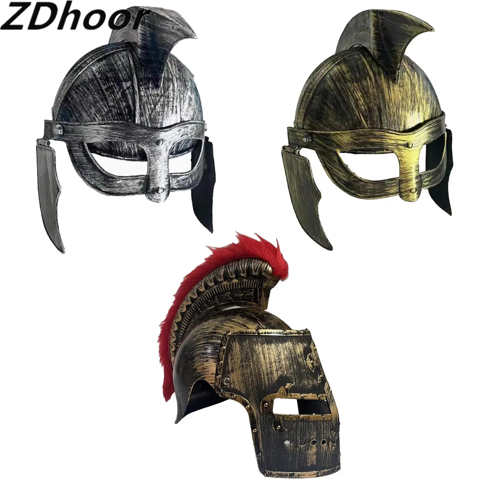 Roman Spartan Warrior Helmet Hat Greek Soldier Medieval Costume Warrior Helmet Headwear for Role Play Prop
Roman Spartan Warrior Helmet Hat Greek Soldier Medieval Costume Warrior Helmet Headwear for Role Play Prop
