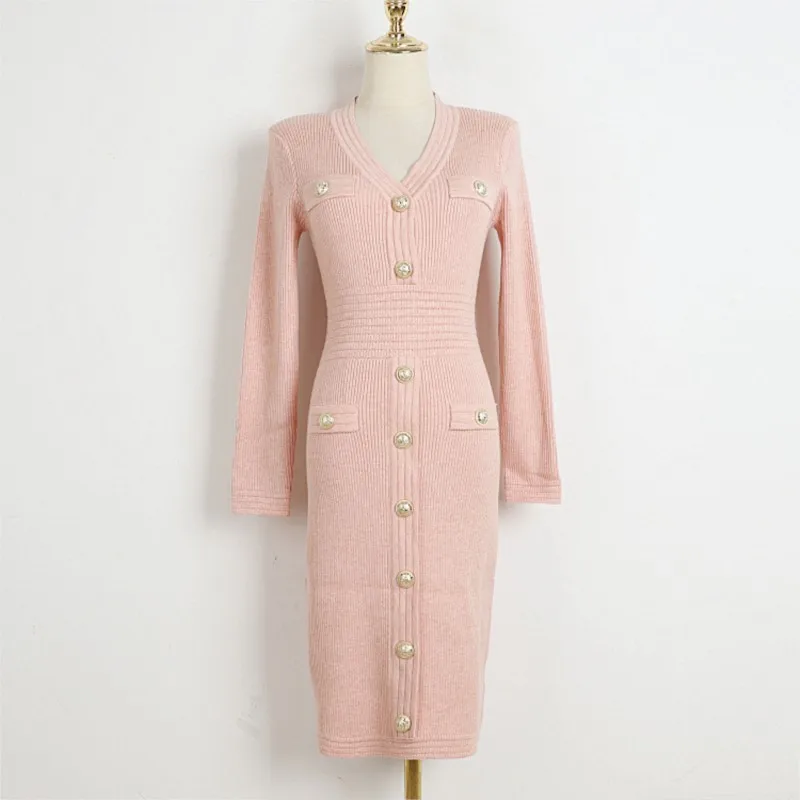 Women's Knitted Long Dress Spring/Autumn Women's New Fashion V-neck Slim Long Sleeve Long Dress One piece
Women's Knitted Long Dress Spring/Autumn Women's New Fashion V-neck Slim Long Sleeve Long Dress One piece