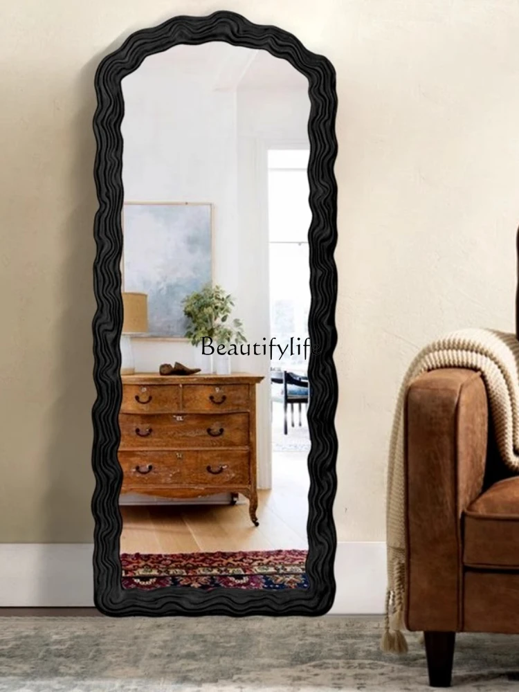 02*French cream wind floor full-length mirror European bedroom cloakroom wall hanging
02*French cream wind floor full-length mirror European bedroom cloakroom wall hanging