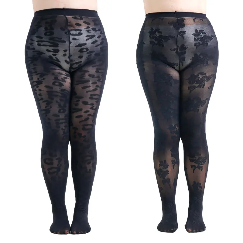 Plus Size 100kg Women's Fashion 50 Denier Semi-Opaque All-over Leopard Patterned and Floral or Flower Patterned Black Tights
Plus Size 100kg Women's Fashion 50 Denier Semi-Opaque All-over Leopard Patterned and Floral or Flower Patterned Black Tights