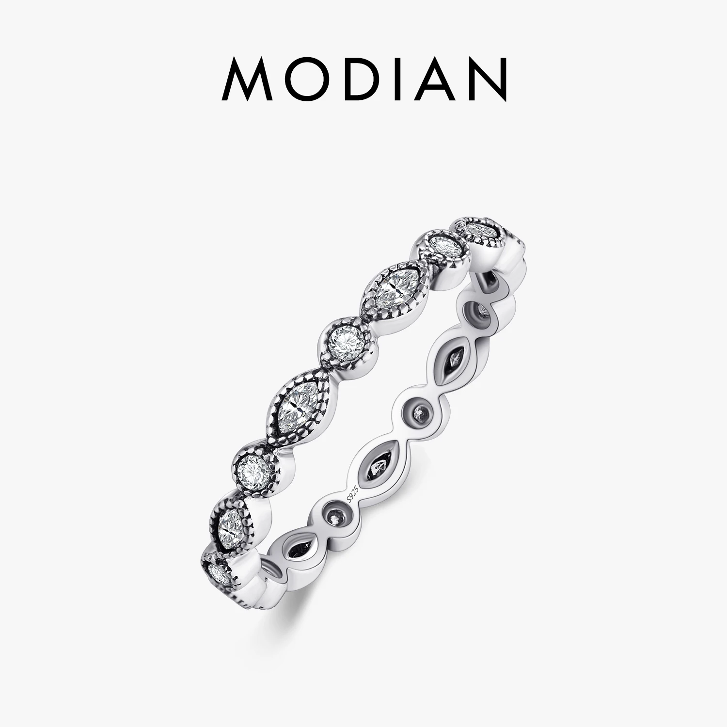 Modian Authentic 925 Sterling silver Sparkling Rings for women CZ Jewelry Finger Ring engagement rings Bague fashion Accessories
Modian Authentic 925 Sterling silver Sparkling Rings for women CZ Jewelry Finger Ring engagement rings Bague fashion Accessories