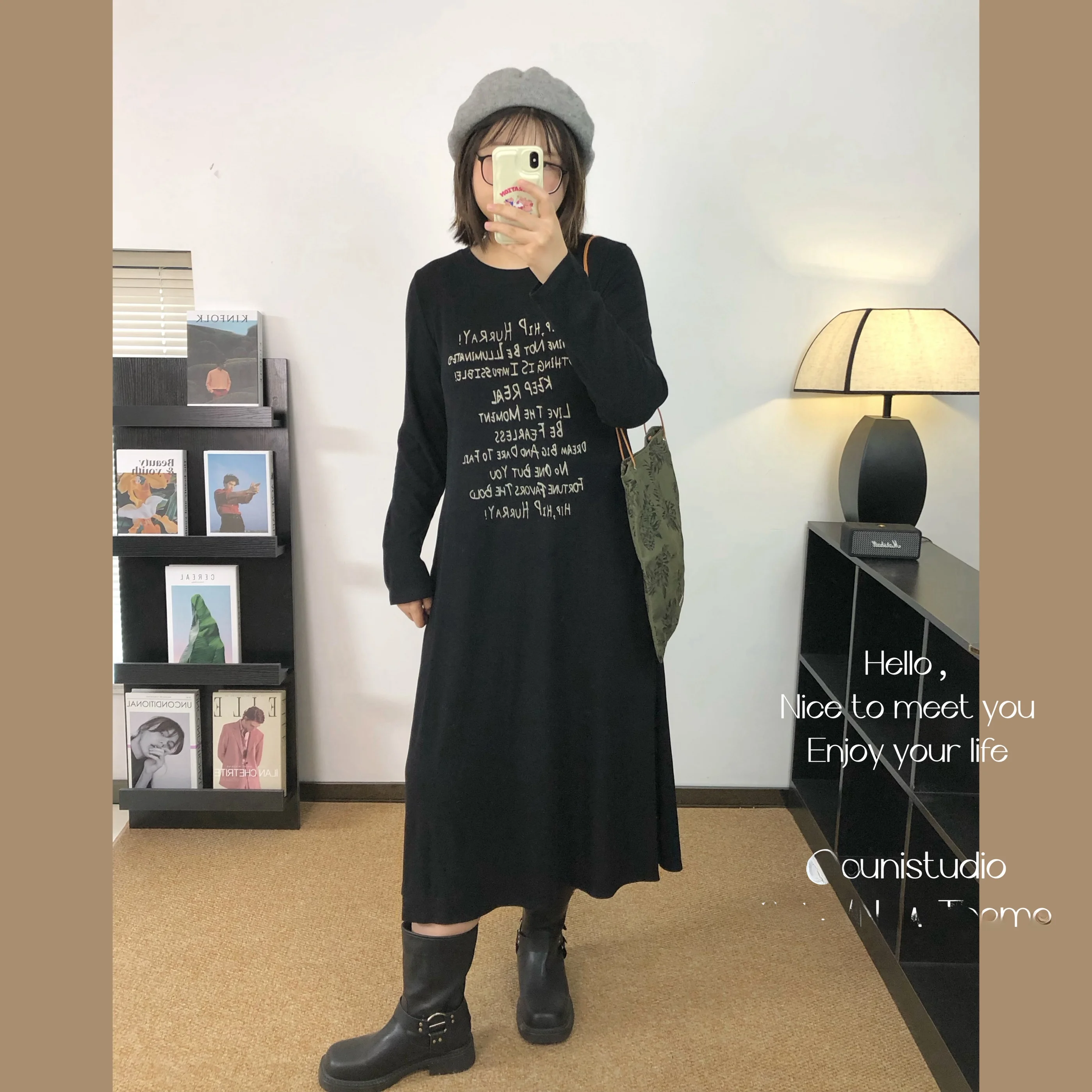 Fce Lined Elastic Letter Print Midi Dr plus Size Autumn Winter Women's Dr Slimming Base Layer Skirt Dr
Fce Lined Elastic Letter Print Midi Dr plus Size Autumn Winter Women's Dr Slimming Base Layer Skirt Dr
