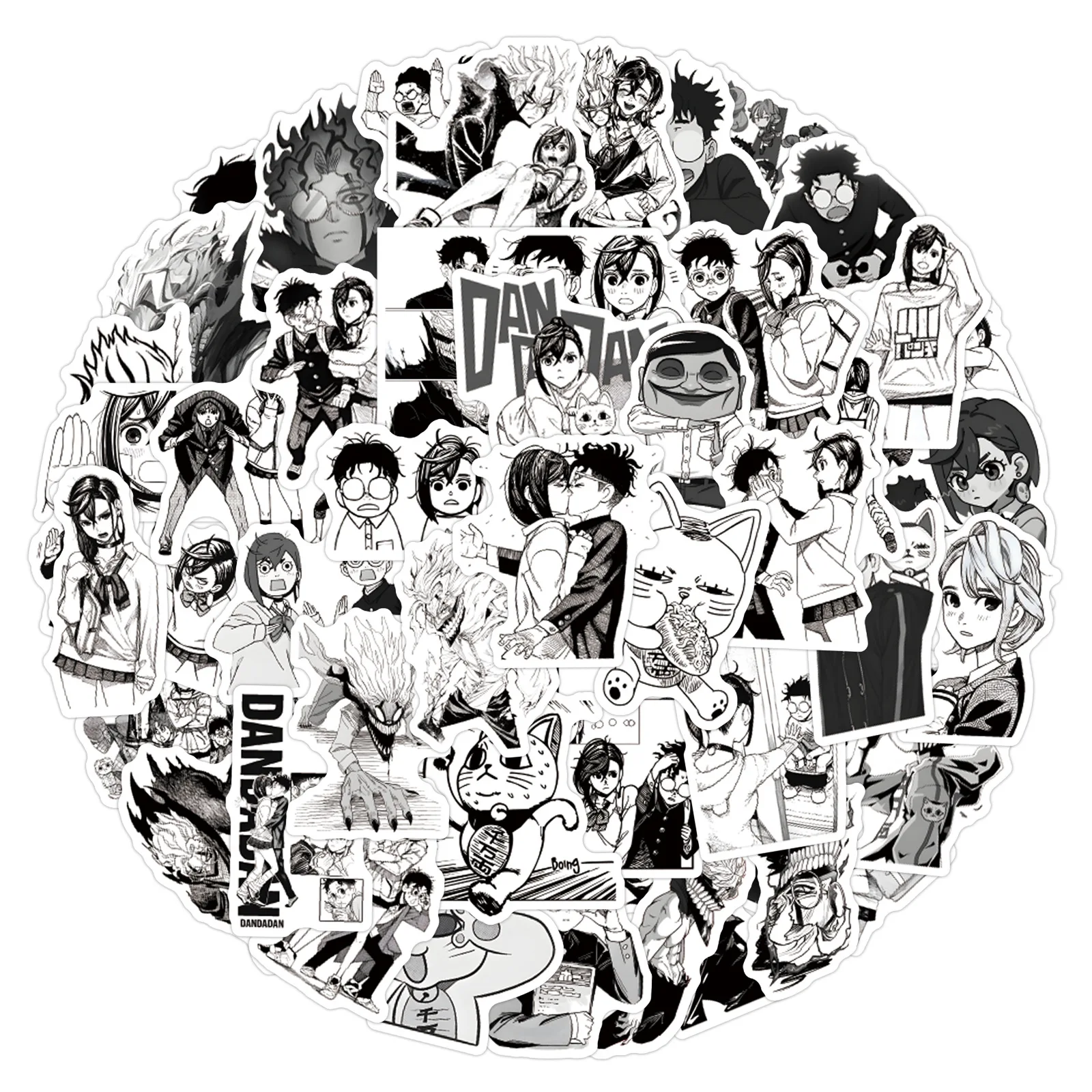 10/60PCS Anime DAN DA DAN Black and White Graffiti Stickers Cartoon Personality Creative DIY Scooter Motorcycle Helmet Decals
10/60PCS Anime DAN DA DAN Black and White Graffiti Stickers Cartoon Personality Creative DIY Scooter Motorcycle Helmet Decals