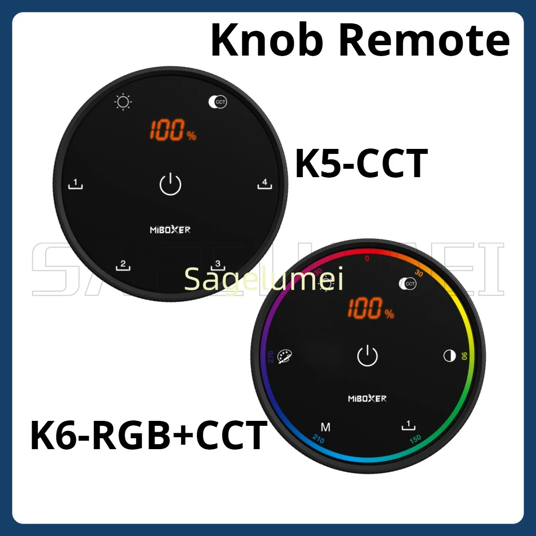MiBoxer 4 Scenes Rotating RGB/CCT Rotary Knob Remote Control 2.4GHz Wireless Controller K5 K6 Black Milight Adjustable dimmable
MiBoxer 4 Scenes Rotating RGB/CCT Rotary Knob Remote Control 2.4GHz Wireless Controller K5 K6 Black Milight Adjustable dimmable
