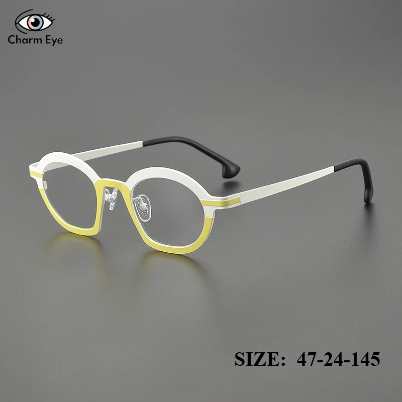 New Retro Women Pure Titanium Glasses Irregular and Ultra Light Color Eyeglass Frames Luxury Men Prescription Eyewear for Myopia
New Retro Women Pure Titanium Glasses Irregular and Ultra Light Color Eyeglass Frames Luxury Men Prescription Eyewear for Myopia