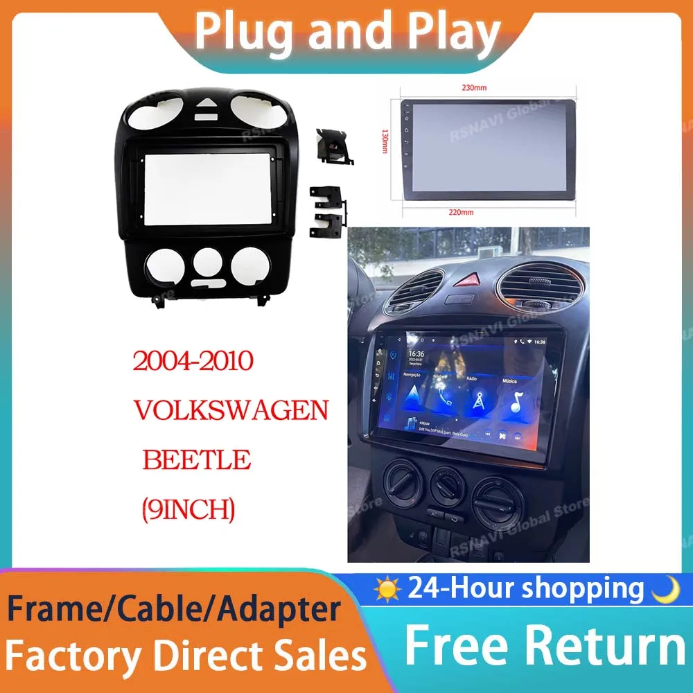 RSNAVI 2 din 9-дюймовая автомобильная Android DVD GPS пластиковая рамка из АБС-пластика для VOLKSWAGEN Beetle 2004-2010 комплект экрана Dask, панель лицевой панели
RSNAVI 2 din 9-дюймовая автомобильная Android DVD GPS пластиковая рамка из АБС-пластика для VOLKSWAGEN Beetle 2004-2010 комплект экрана Dask, панель лицевой панели
