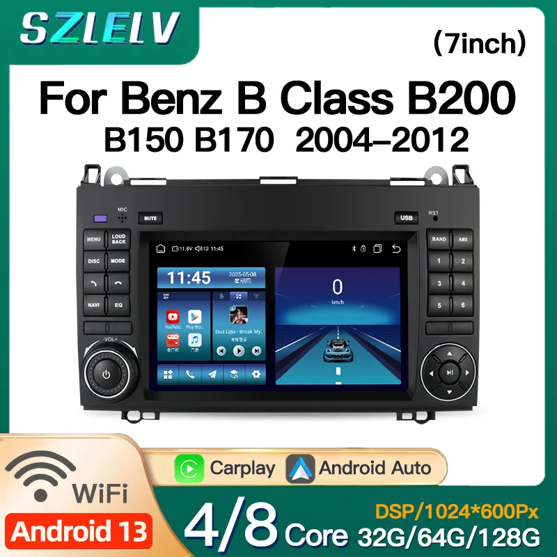 For Mercedes Benz B Class B200 B150 B170 2004-2012 Carplay Video Player BT Car Radio Android 13 Auto Play Audio 4G Autoradio GPS
For Mercedes Benz B Class B200 B150 B170 2004-2012 Carplay Video Player BT Car Radio Android 13 Auto Play Audio 4G Autoradio GPS