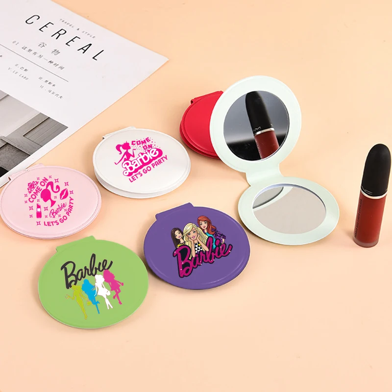 Barbied Kawaii Portable Woman Makeup Mirror Girl Cartoon Anime Print Cute Round Mini Make Up Mirror Looking Glass with Keychain
Barbied Kawaii Portable Woman Makeup Mirror Girl Cartoon Anime Print Cute Round Mini Make Up Mirror Looking Glass with Keychain