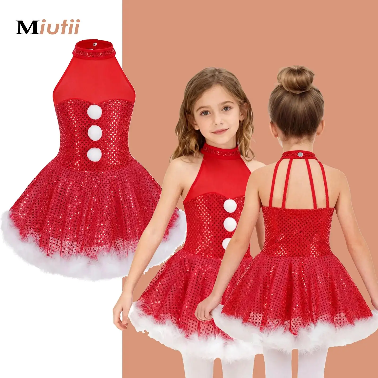 Girls Sequins Figure Ice Skating Roller Skating Jersey Ballet Dance Dress Sleeveless Mesh Splice Christmas Snowman Dress Costume
Girls Sequins Figure Ice Skating Roller Skating Jersey Ballet Dance Dress Sleeveless Mesh Splice Christmas Snowman Dress Costume