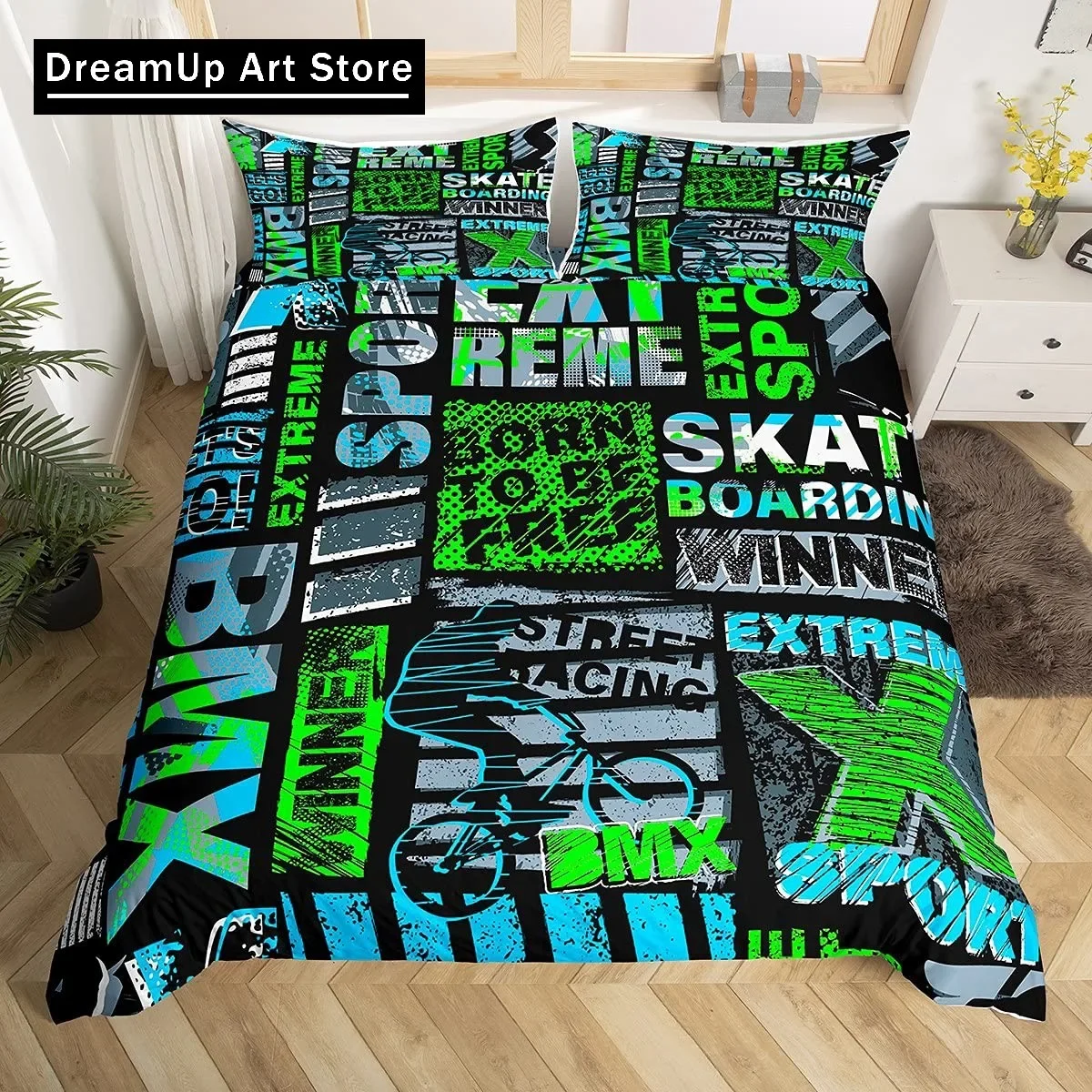 Bicycle Duvet Cover Set Motocross Racer Bedding Set King Size Mountain Bike Comforter Cover Extreme Speed Sports Bedspread Cover
Bicycle Duvet Cover Set Motocross Racer Bedding Set King Size Mountain Bike Comforter Cover Extreme Speed Sports Bedspread Cover