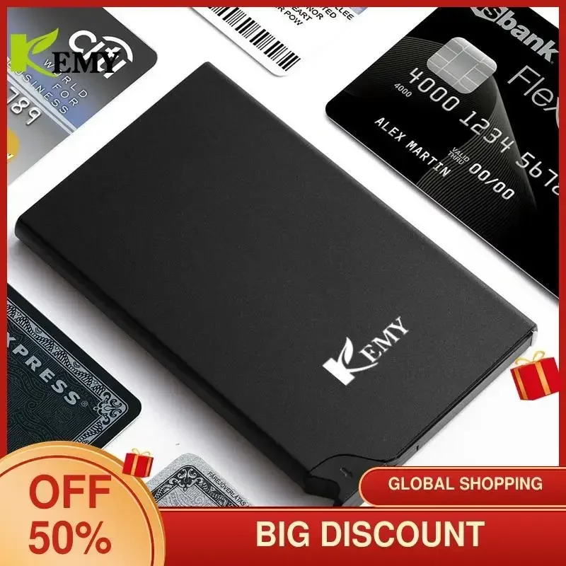KEMY Мужской деловой алюминиевый держатель для кредитных карт RFID-блокировка Тонкий металлический кошелек Портмоне Чехол для карт Кошелек для кредитных карт RFID Стена
KEMY Мужской деловой алюминиевый держатель для кредитных карт RFID-блокировка Тонкий металлический кошелек Портмоне Чехол для карт Кошелек для кредитных карт RFID Стена